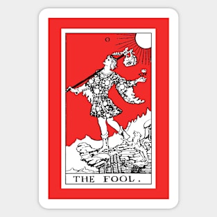 Rider Waite Tarot Major Arcana The Fool Sticker